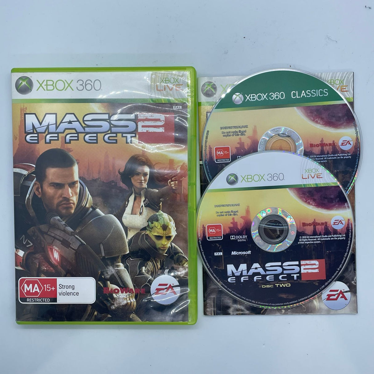 Mass Effect 2 II Xbox 360 Game + Manual PAL