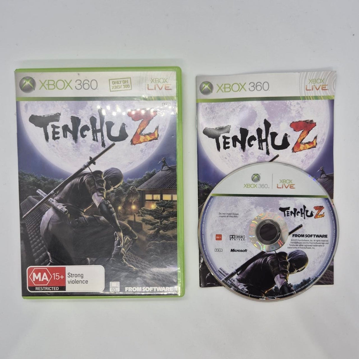 Tenchu Z Xbox 360 Game + Manual PAL