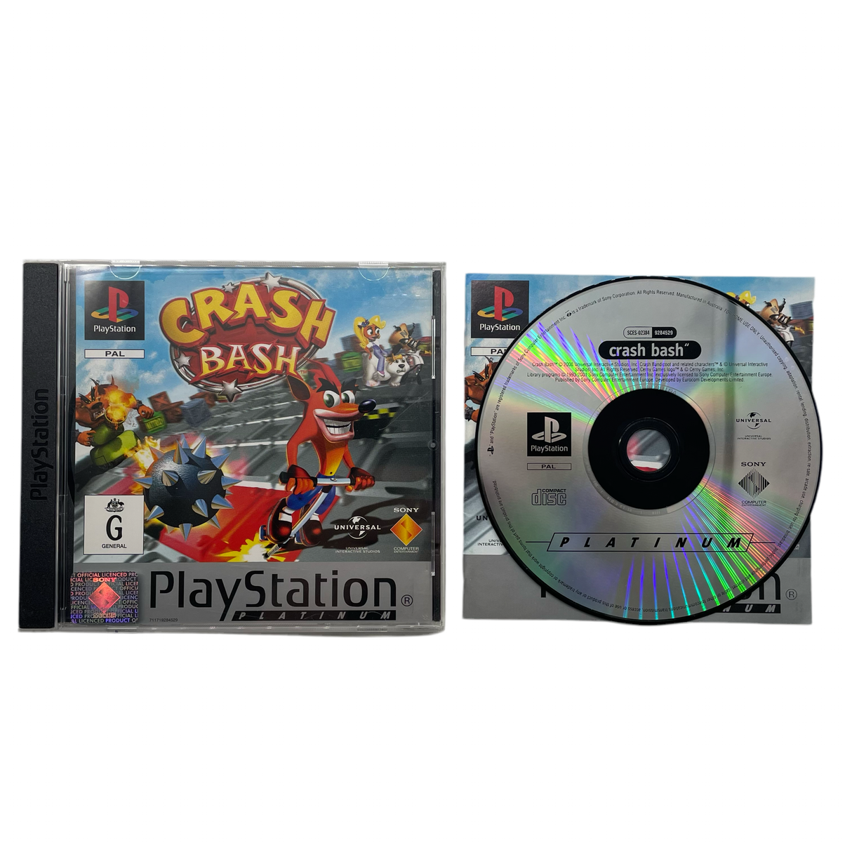 Crash Bash PlayStation 1 PS1 Game + Manual PAL