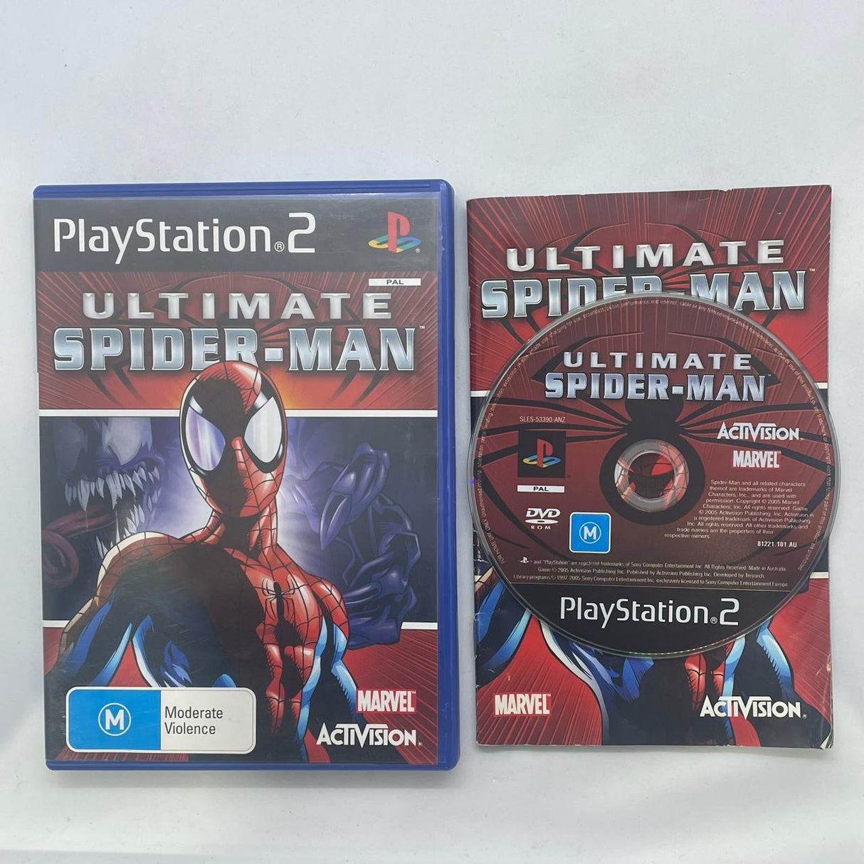 Ultimate Spider-Man Spiderman PS2 Playstation 2 Game + Manual