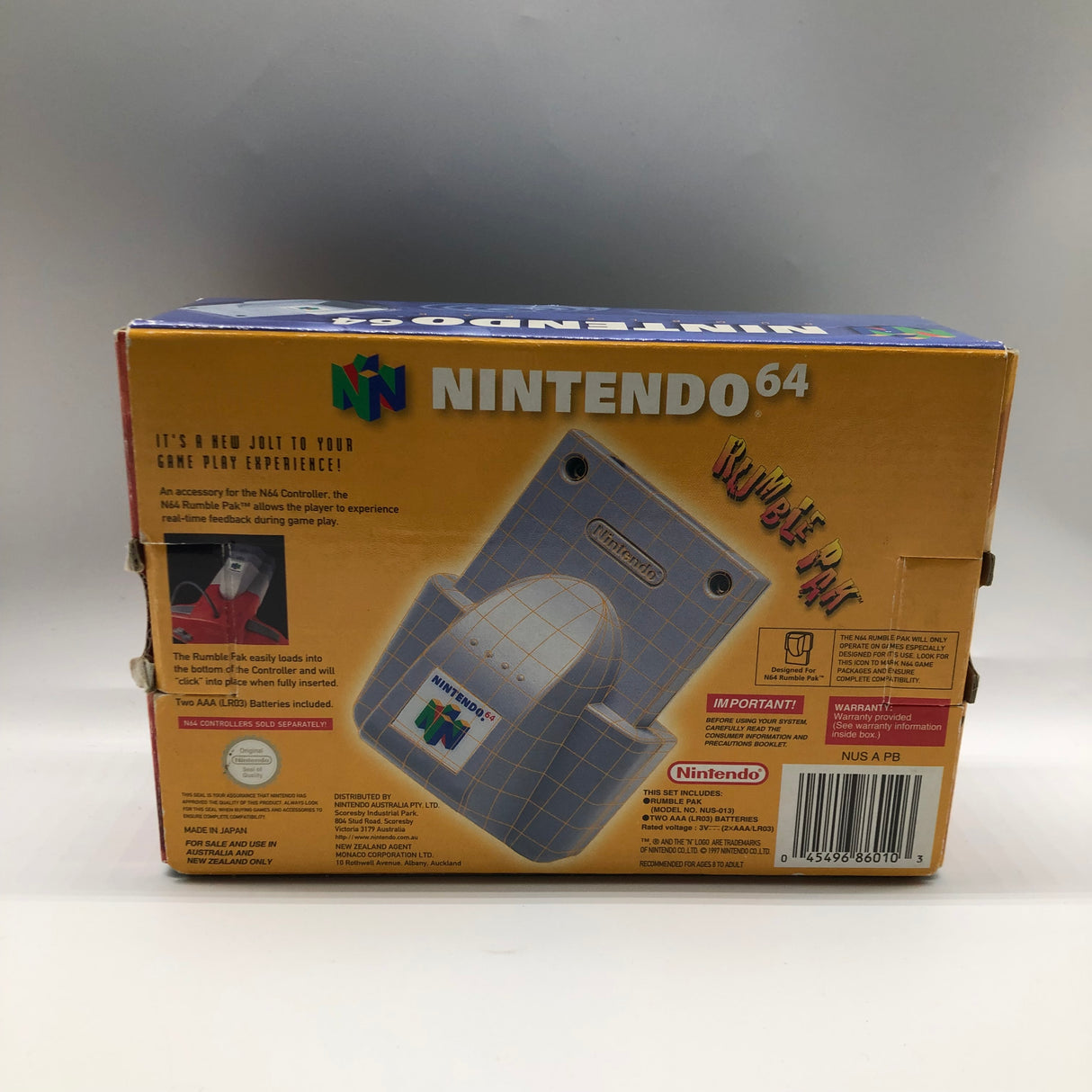 Rumble Pak Nintendo 64 N64 l Boxed Complete PAL 9JE4 - Trippy Trades 