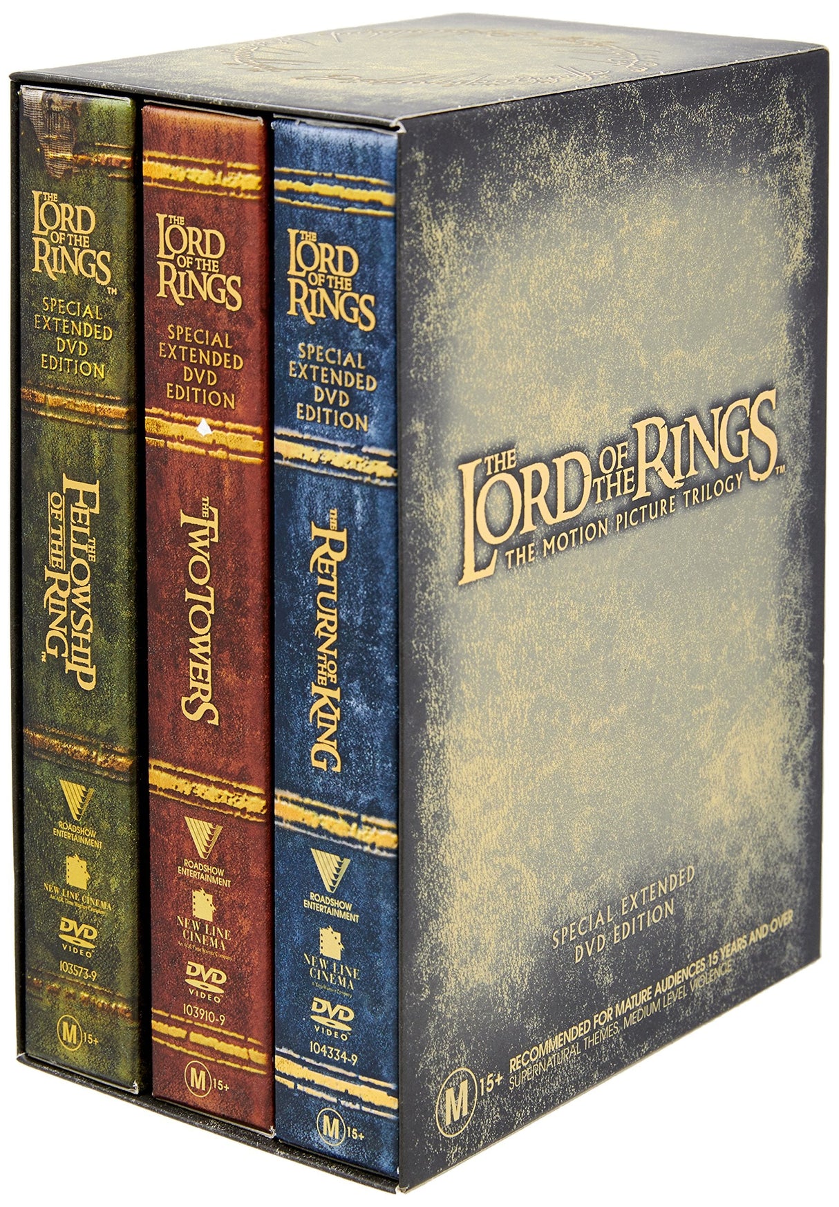 The Lord of the Rings Extended Trilogy Pack DVD