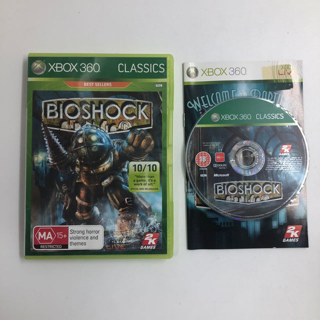 BioShock Xbox 360 Game + Manual PAL - Trippy Trades 