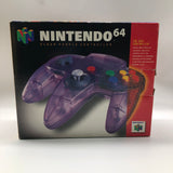 Nintendo 64 N64 Clear Purple Controller Boxed PAL 9JE4 - Trippy Trades 