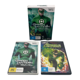 Green Lantern Rise of the Manhunters Nintendo Wii Game Complete Box Set with DVD Movie