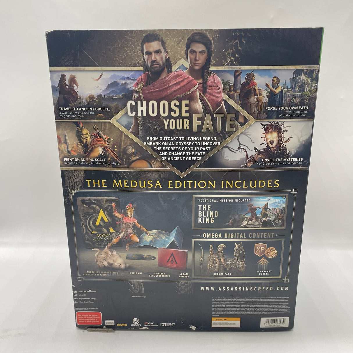 Assassin's Creed Odyssey Medusa Edition Xbox One Game + Figure Boxed PAL