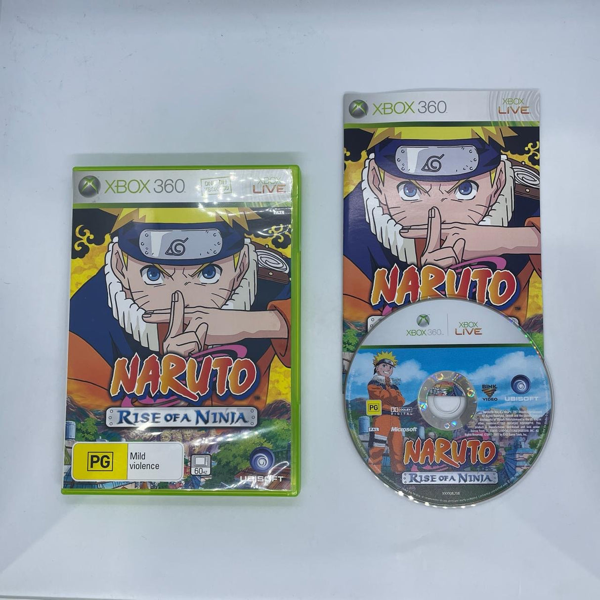 Naruto Rise Of A Ninja Xbox 360 Game + Manual PAL