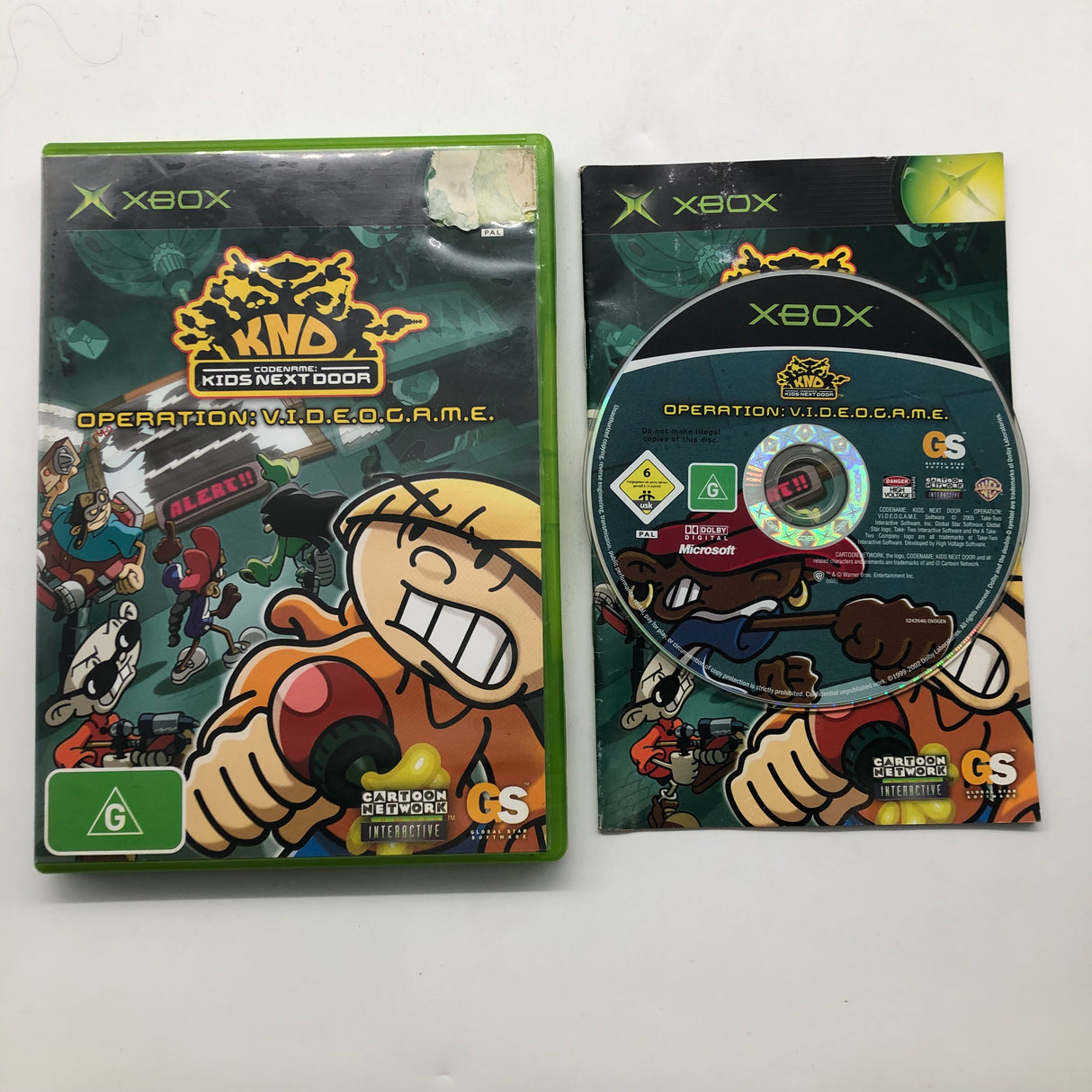 KND Codename Kids Next Door Operation Xbox Original Game + Manual PAL