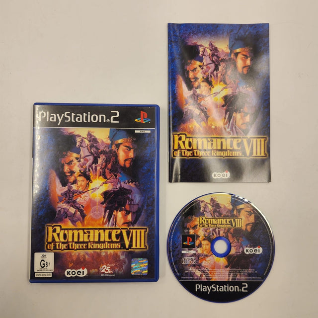 Romance of the Three Kingdoms Viii PS2 Playstation 2 Game + Manual PAL 28JY4 - Trippy Trades 