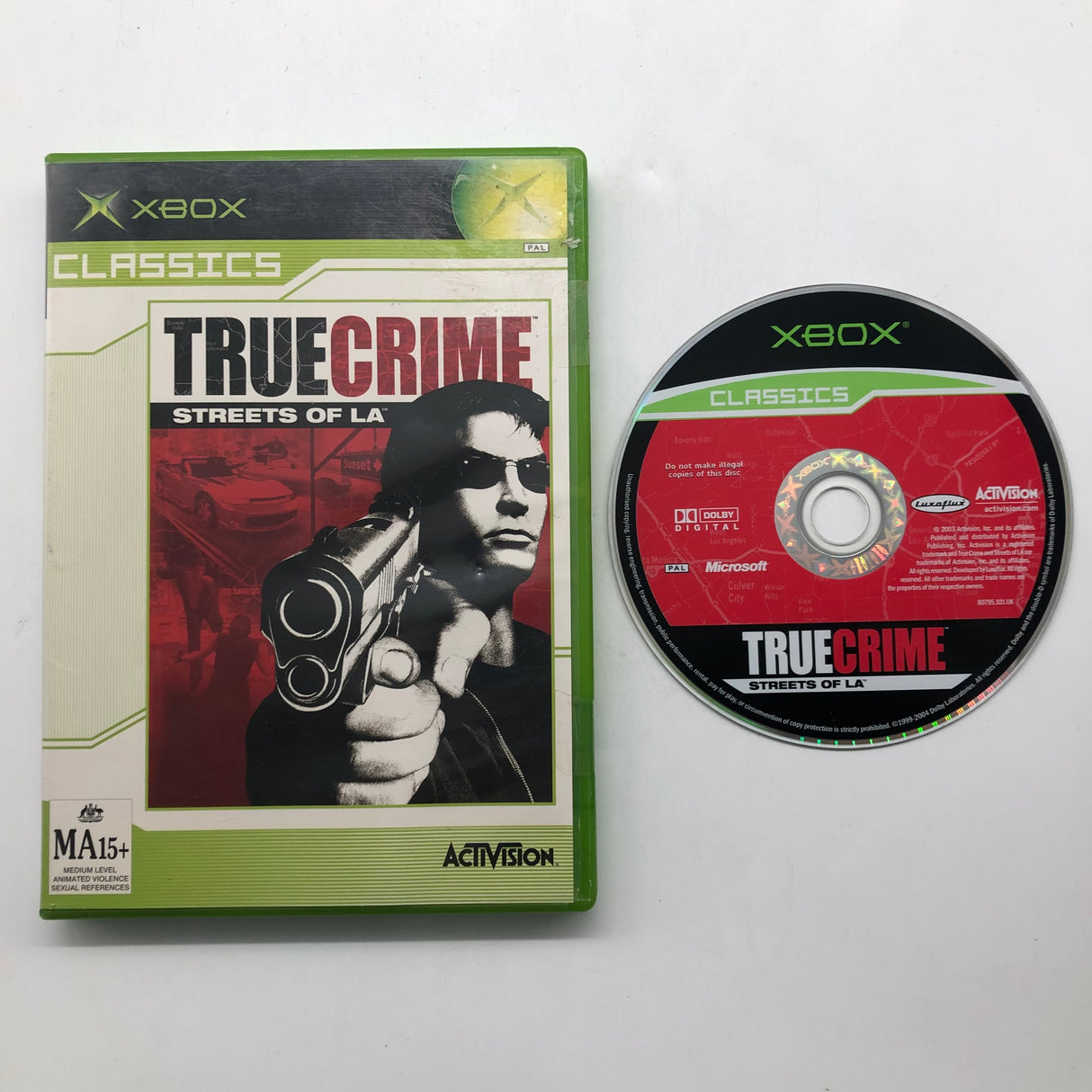 True Crime Street Of LA Xbox Original Game PAL