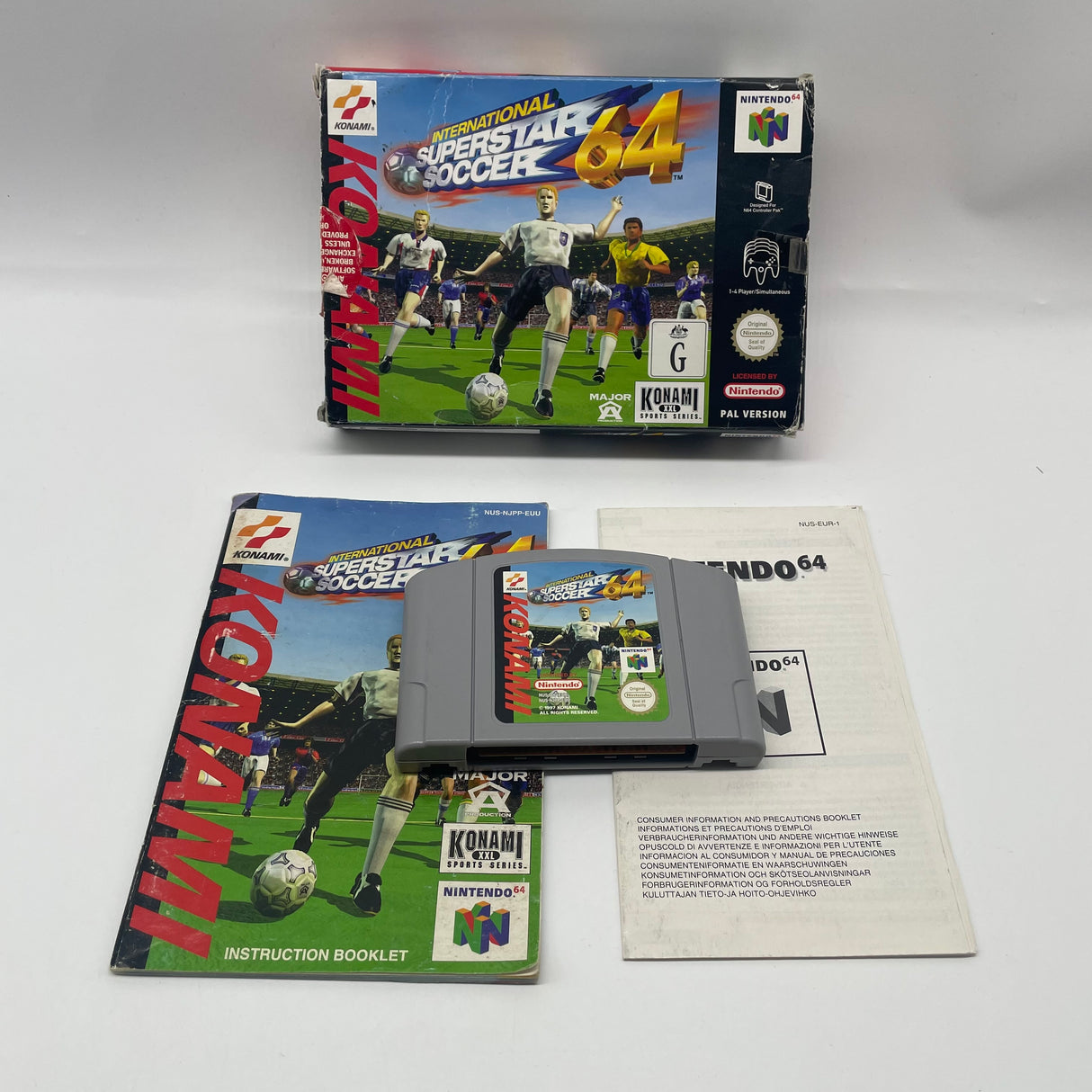 International Superstar Soccer 64 Nintendo 64 N64 Game Boxed Complete with Manual