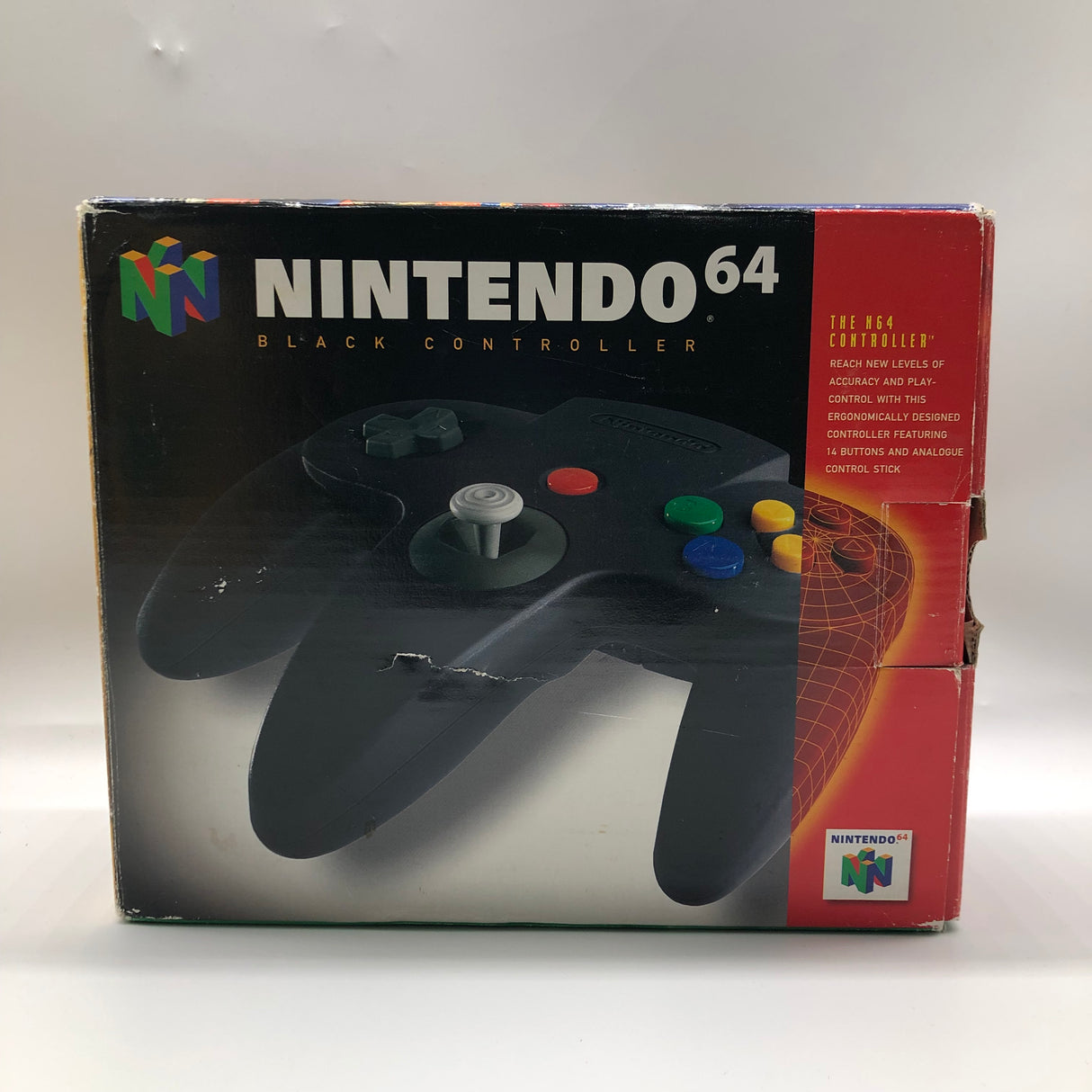 Nintendo 64 N64 Black Controller Boxed PAL 9JE4 - Trippy Trades 