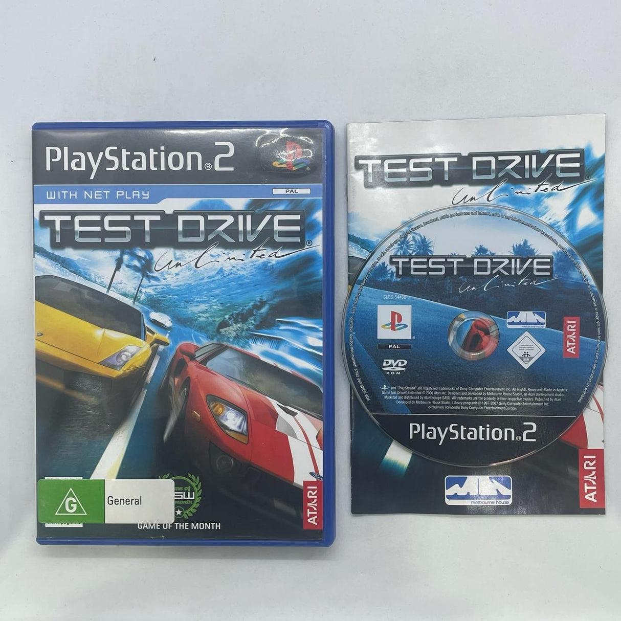 Test Drive PS2 Playstation 2 Game + Manual PAL