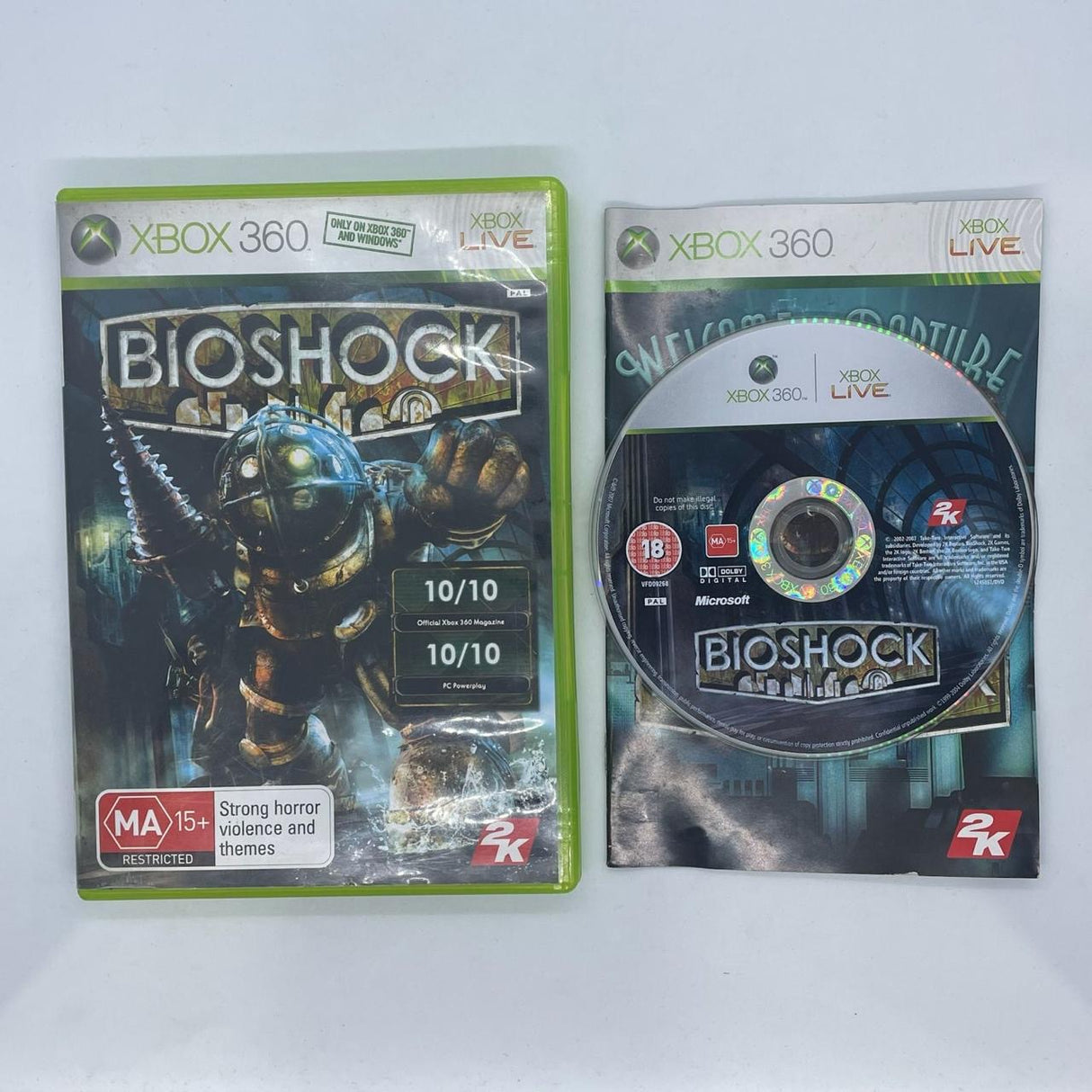 BioShock Xbox 360 Game + Manual PAL