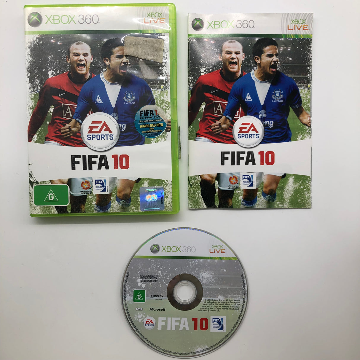 FIFA 10 Xbox 360 game + Manual PAL 28A4 - Trippy Trades 