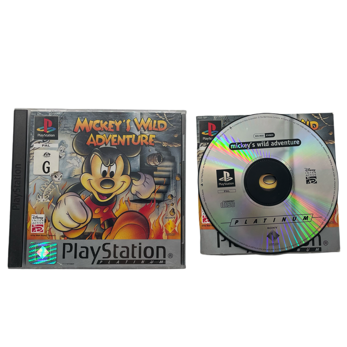 Mickey’s Wild Adventure PlayStation 1 PS1 Game + Manual PAL