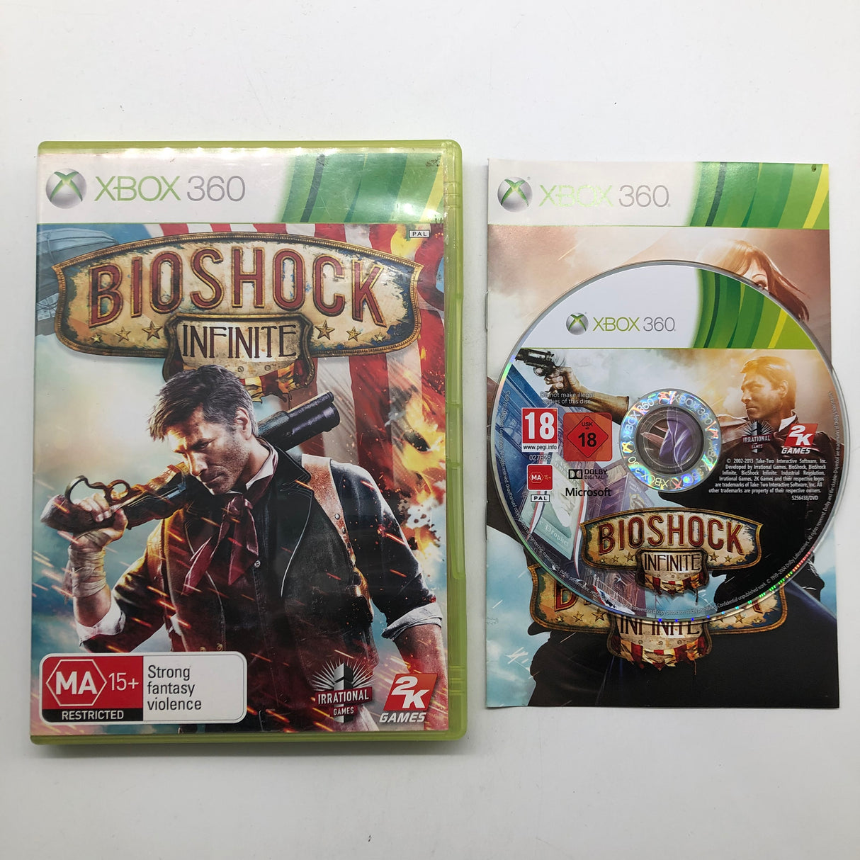 Bioshock Infinite Xbox 360 Game + Manual PAL 25AU4