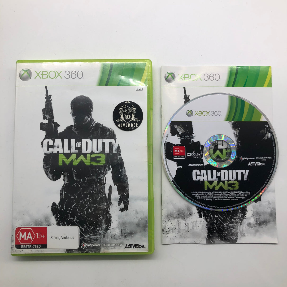 Call of Duty Modern Warfare MW 3 Xbox 360 Game + Manual PAL