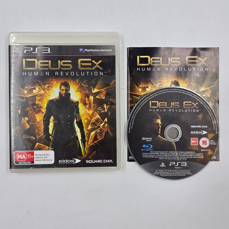 Deus Ex Human Revolution PS3 Playstation 3 Game + Manual 9JE4 - Trippy Trades 