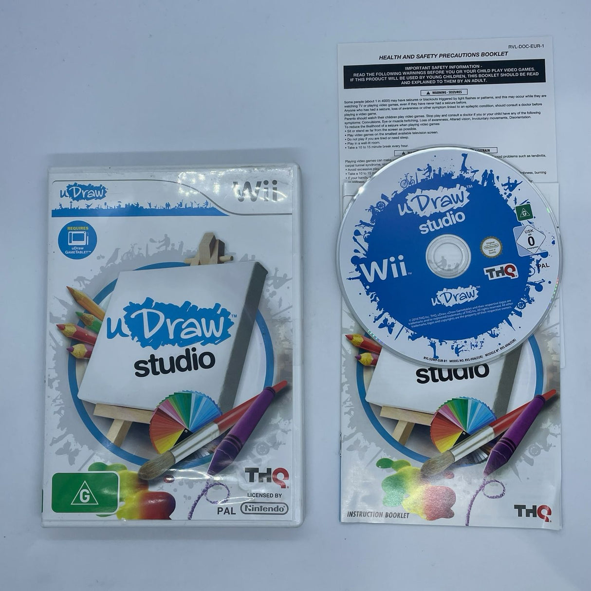 U Draw Studio Nintendo Wii Game + Manual PAL