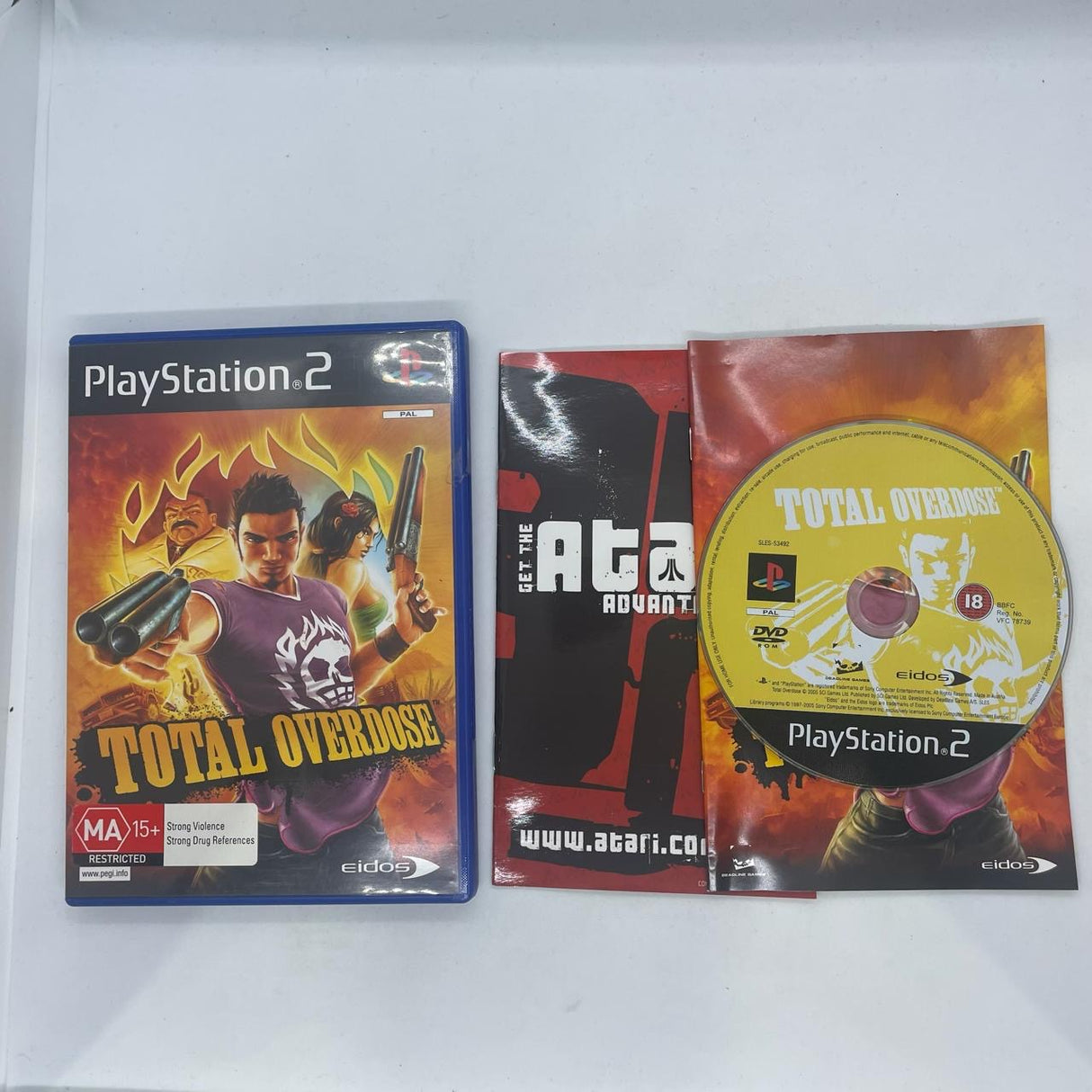 Total Overdose PS2 Playstation 2 Game + Manual PAL