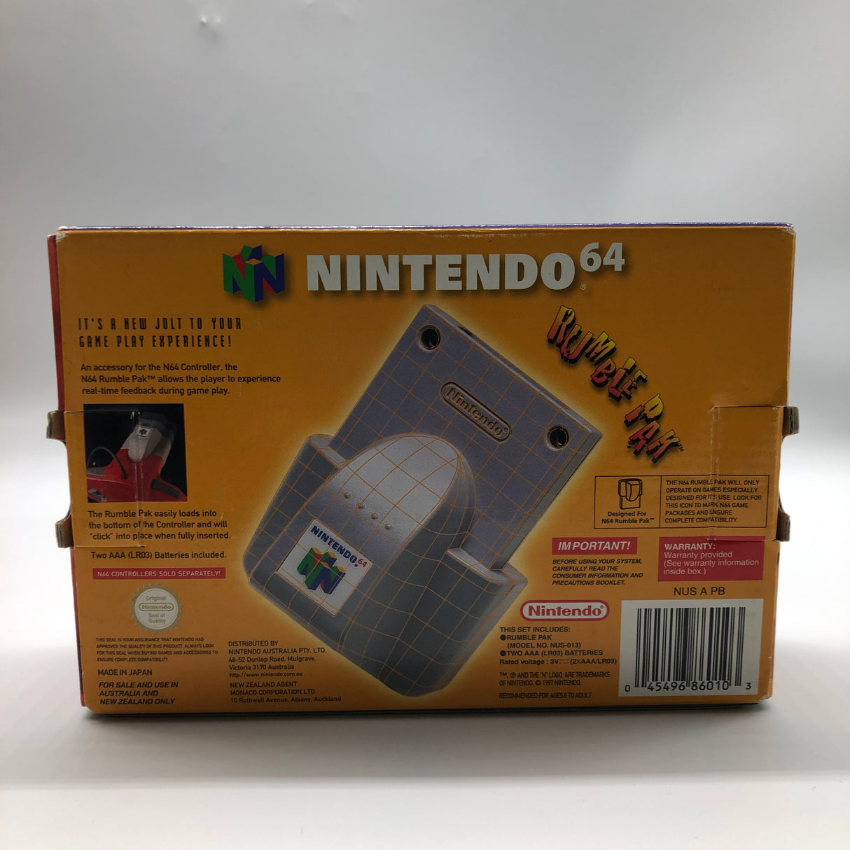 Rumble Pak Nintendo 64 N64 Boxed PAL 9JE4 - Trippy Trades 