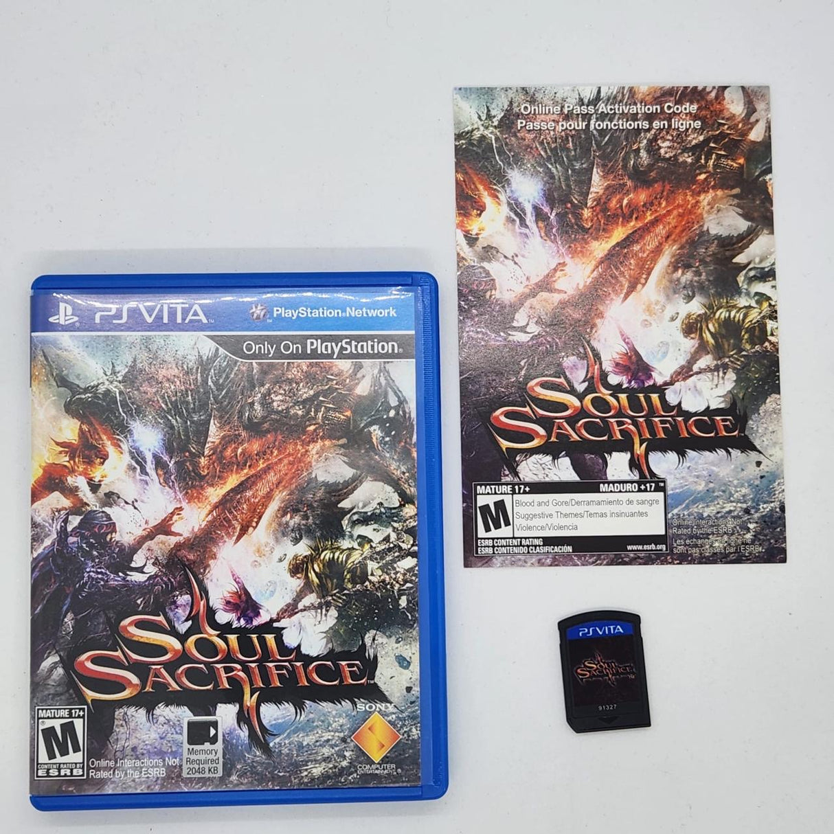 Soul Sacrifice PS Vita Playstation Vita Game + Manual Japanese