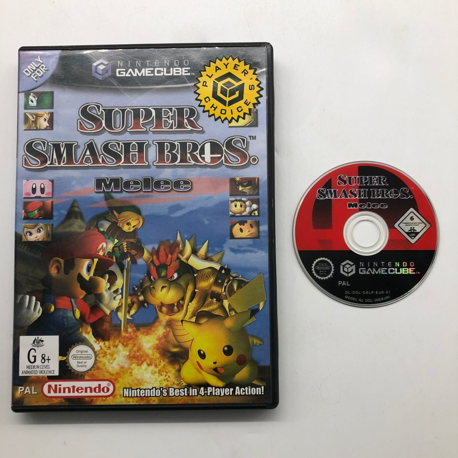 Super Smash Bros Melee GameCube (No Manual) 2024 -Tested-