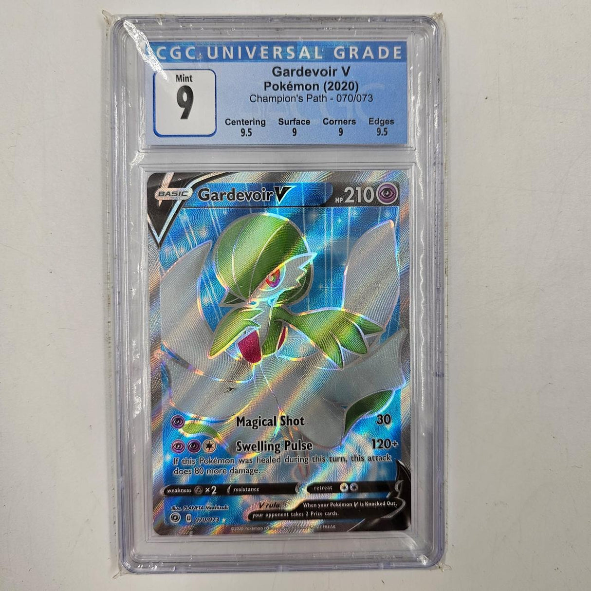 Gardevoir V Pokemon Card 070/073 Champion's Path CGC Universal Grade 9 07JY4 - Trippy Trades 