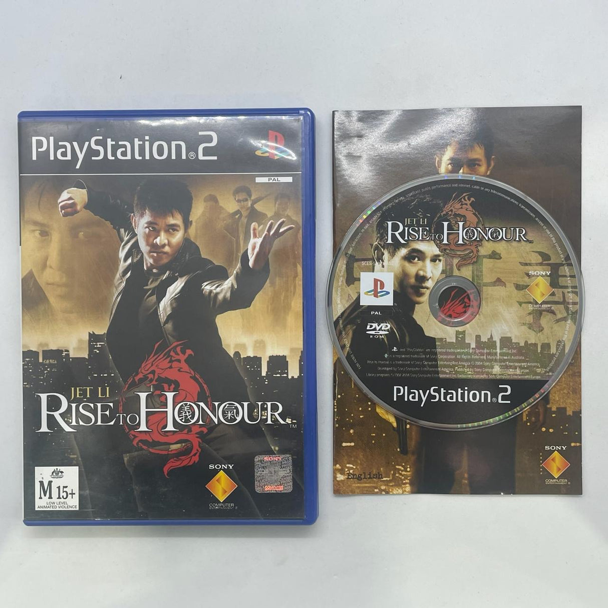 Jet Li Rise To Honor PS2 Playstation 2 Game + Manual PAL