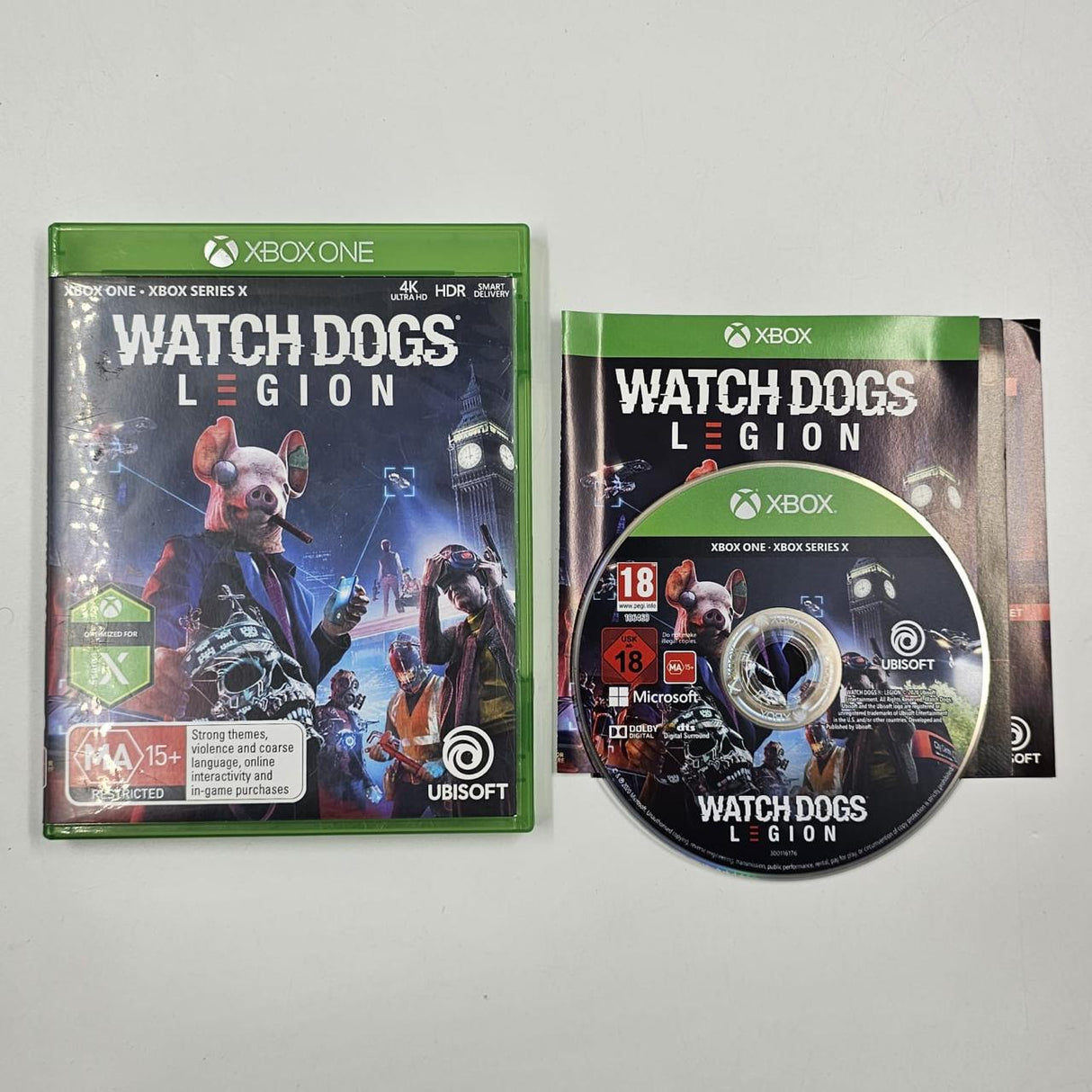 Watch Dogs Legion Xbox One X Xbox Series Game + Manual PAL 16JE4 - Trippy Trades 