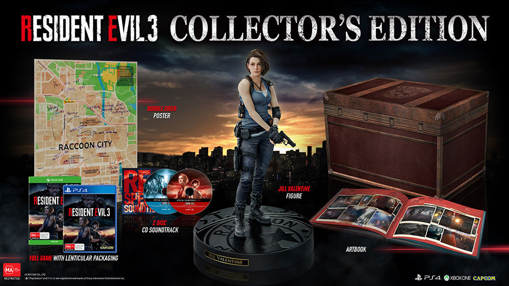 Resident Evil 3 Collector's Edition PlayStation 4 PS4 Brand New Sealed