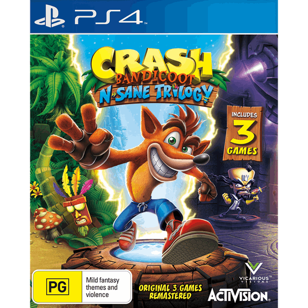 Crash Bandicoot N. Sane Trilogy PlayStation 4 PS4 Game