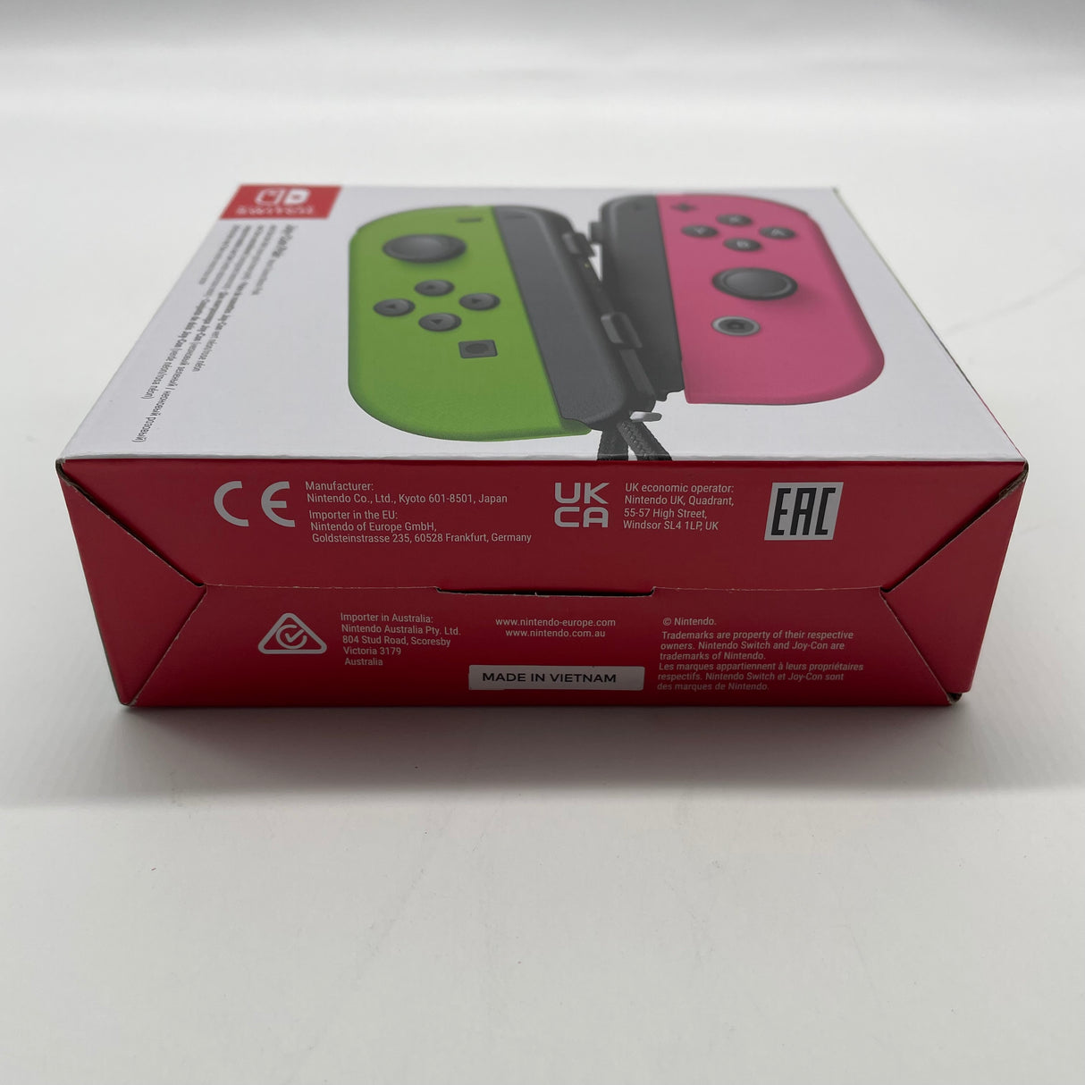 Nintendo Switch Joy-Con Pair Neon Green & Neon Pink Boxed Complete