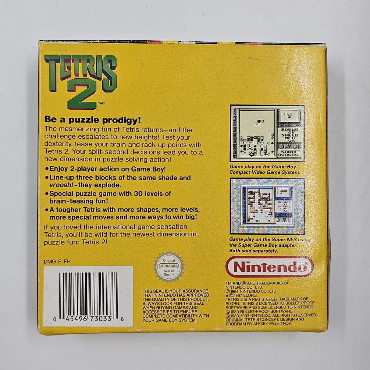 Tetris 2 Nintendo Gameboy Original Game Boxed Complete 16JE4 - Trippy Trades 