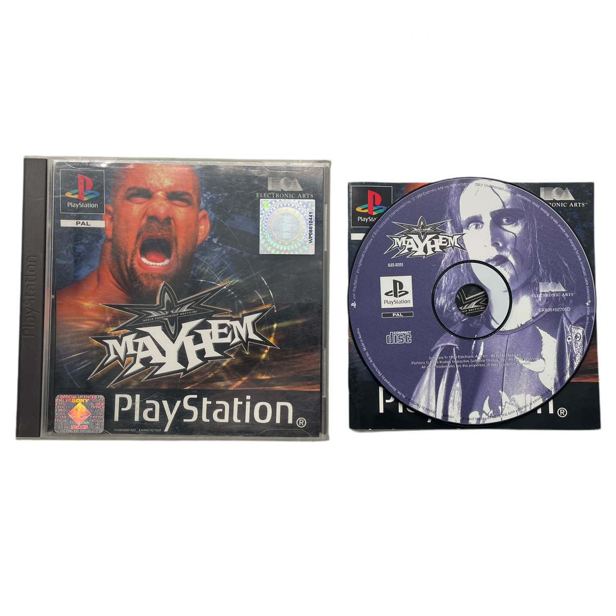 WCW Mayhem PlayStation 1 PS1 Game + Manual PAL