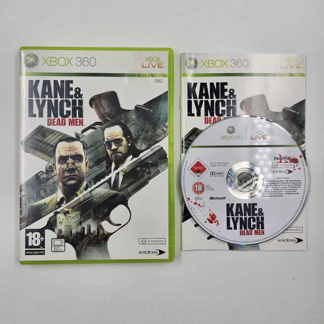 Kane & Lynch Dead Men Xbox 360 Game + Manual PAL 16JE4 - Trippy Trades 