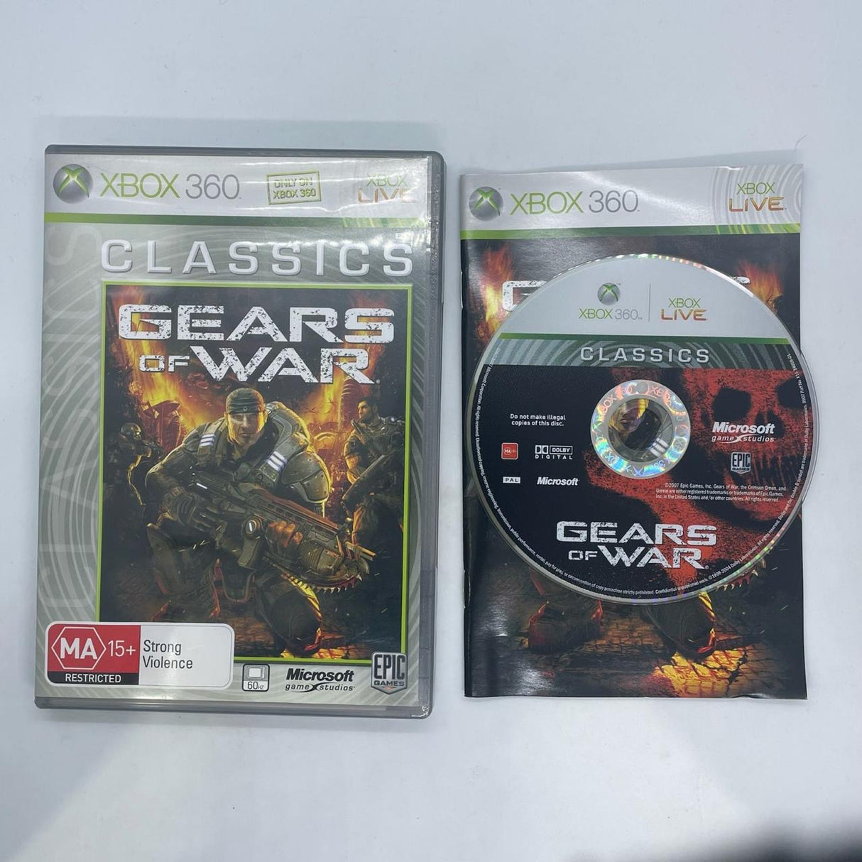 Gears of War Xbox 360 Game + Manual PAL