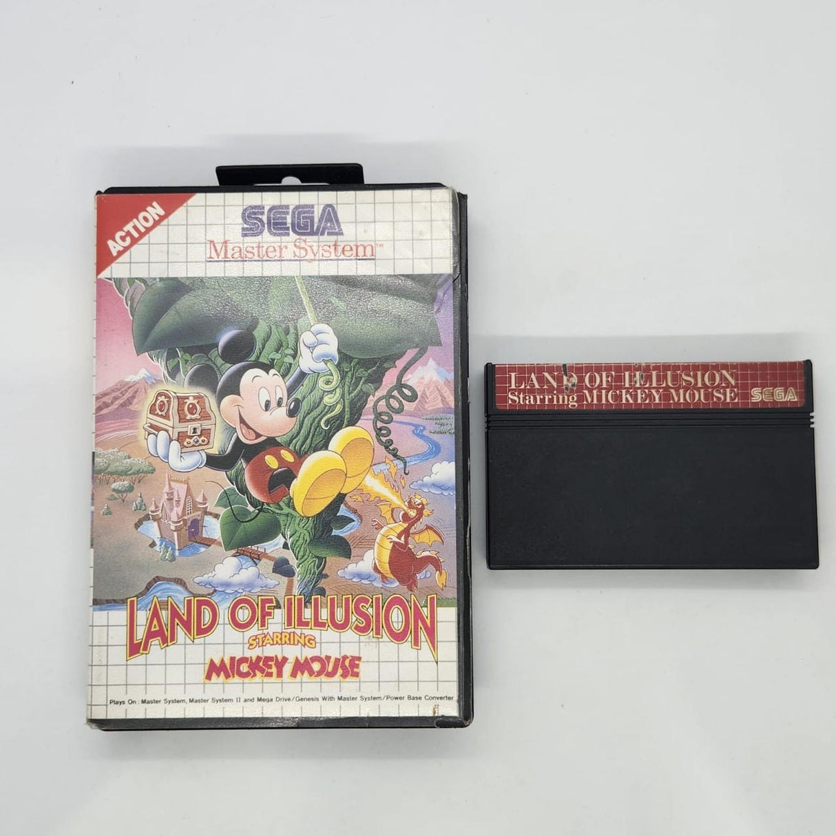 Land Of Illusion Starring Mickey Mouse Sega Master System Game PAL