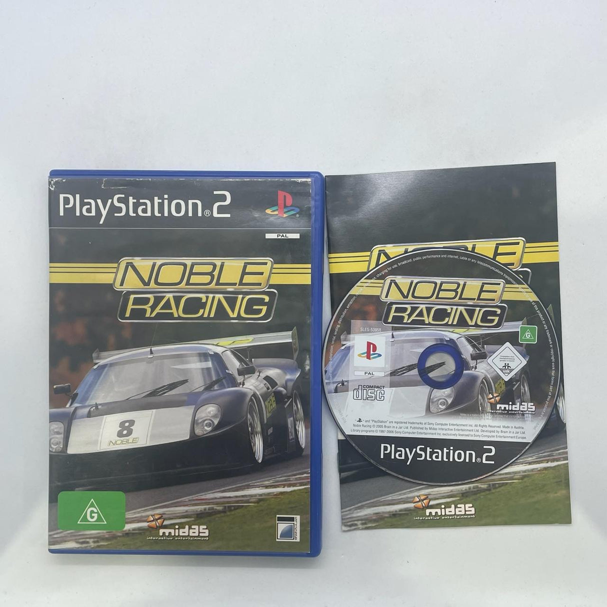 Noble Racing PS2 Playstation 2 Game + Manual PAL