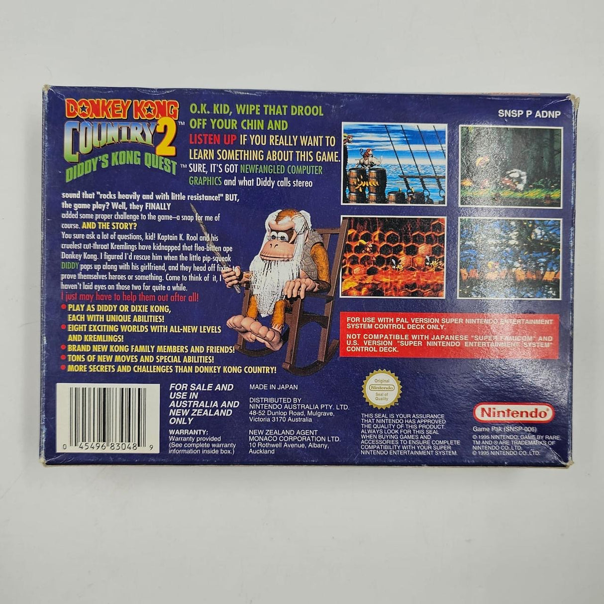 Donkey Kong Country 2 Super Nintendo SNES Game Boxed Complete PAL 9JE4 - Trippy Trades 