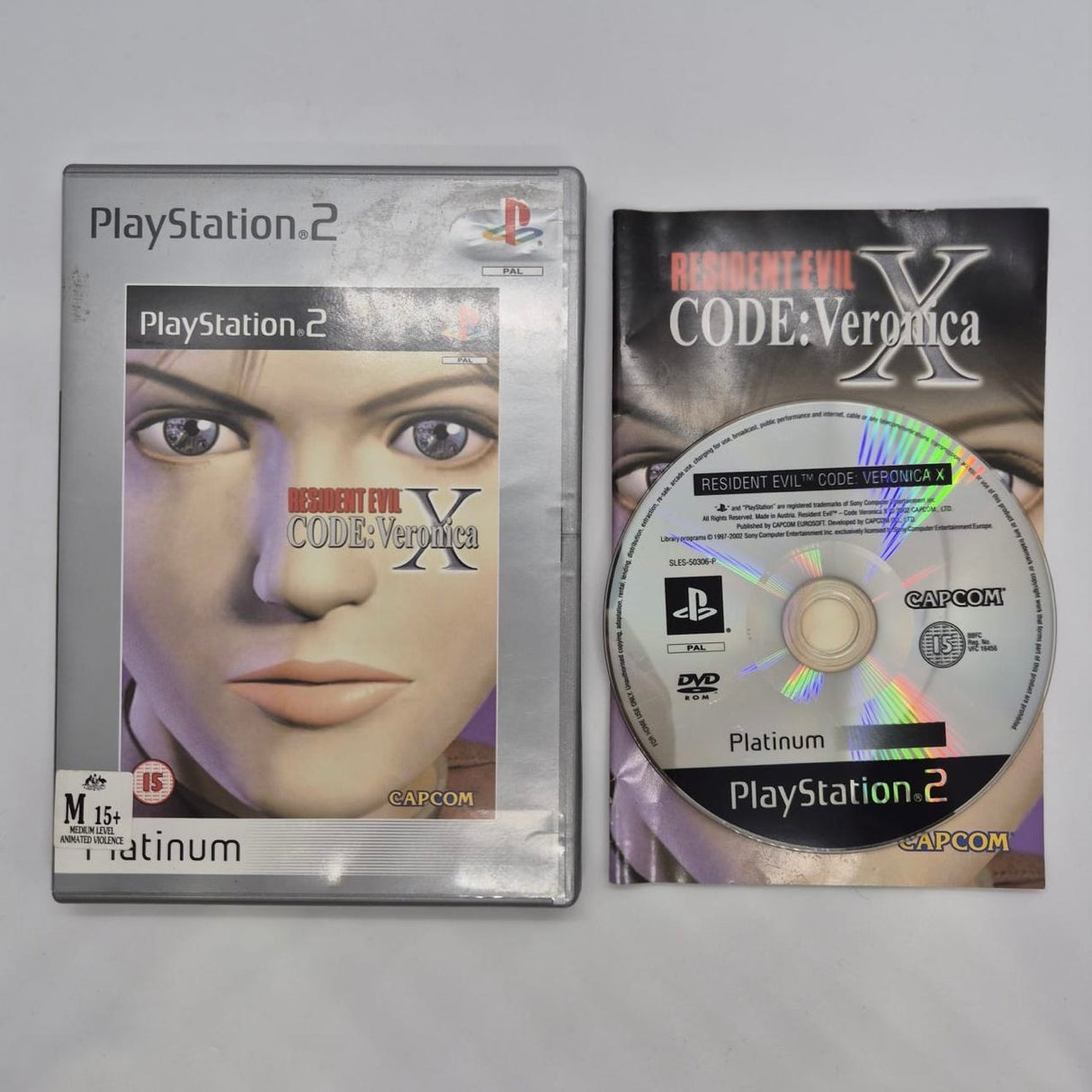 Resident Evil Code Veronica X ps2 Game + Manual PAL