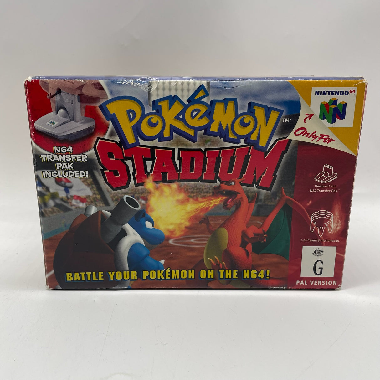 Pokemon Stadium Nintendo 64 N64 Game With Transfer Pak Boxed PAL