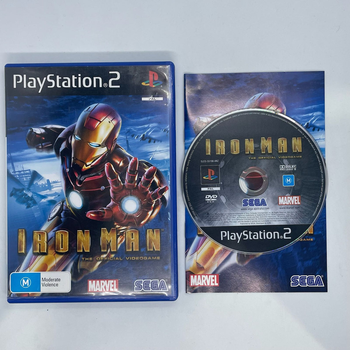 Iron Man PS2 Playstation 2 Game + Manual PAL