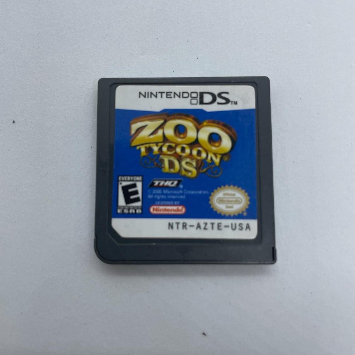 Zoo Tycoon Nintendo DS Game Cartridge