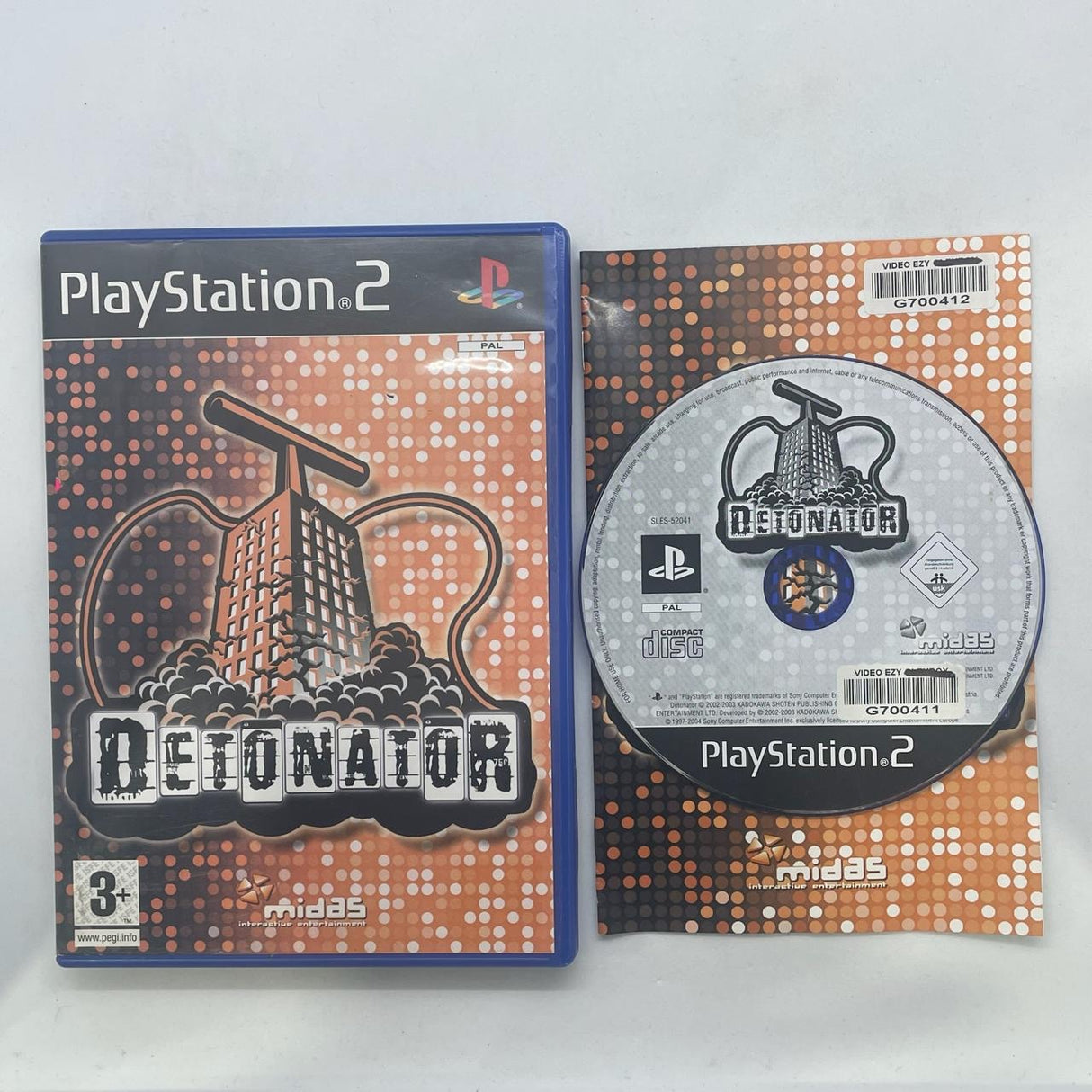 Detonator PS2 Playstation 2 Game + Manual