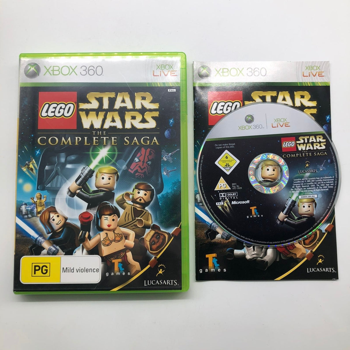 Lego Star Wars The Complete Saga Xbox 360 Game + Manual PAL