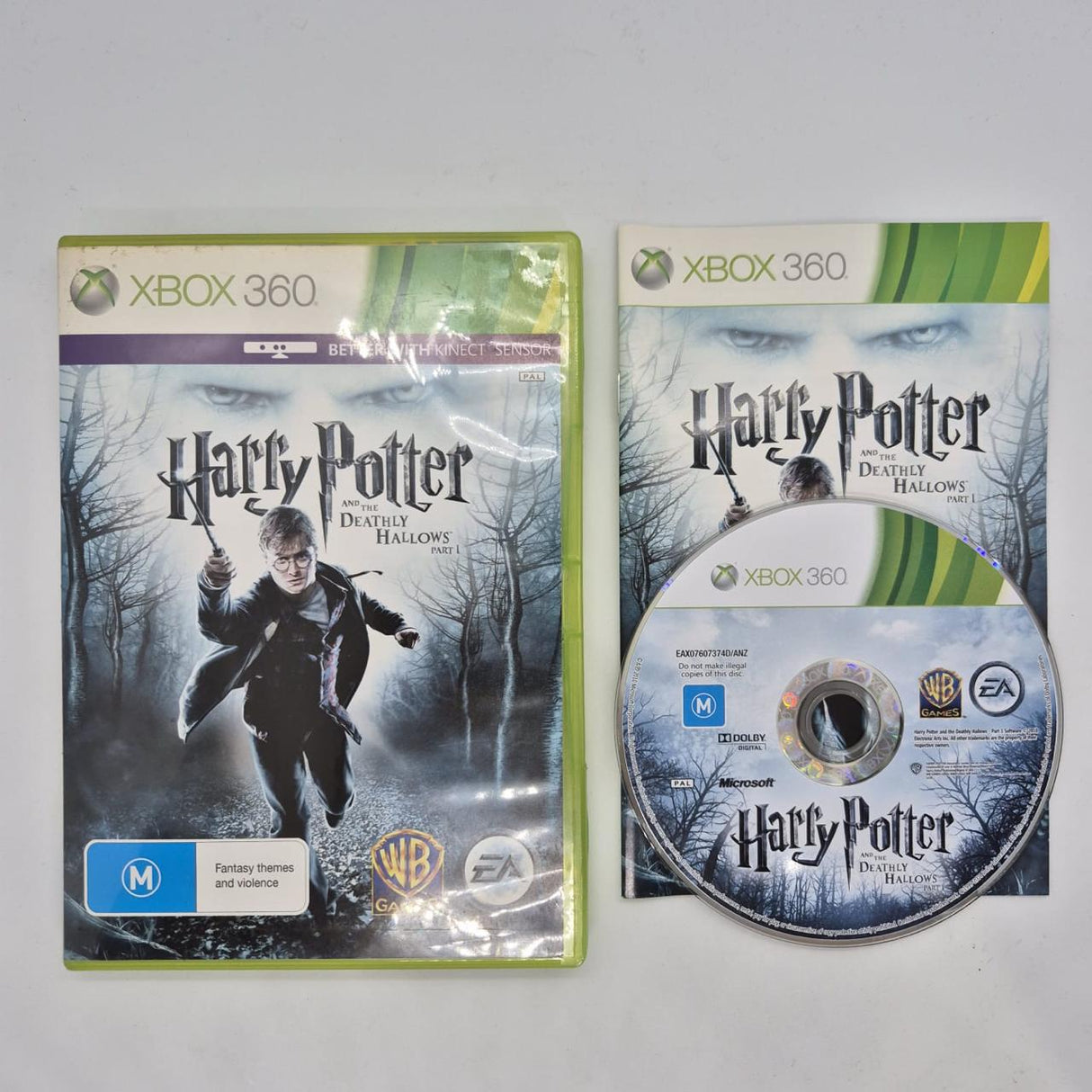 Harry Potter And The Deathly Hallows Part 1 Xbox 360 Game + Manual PAL