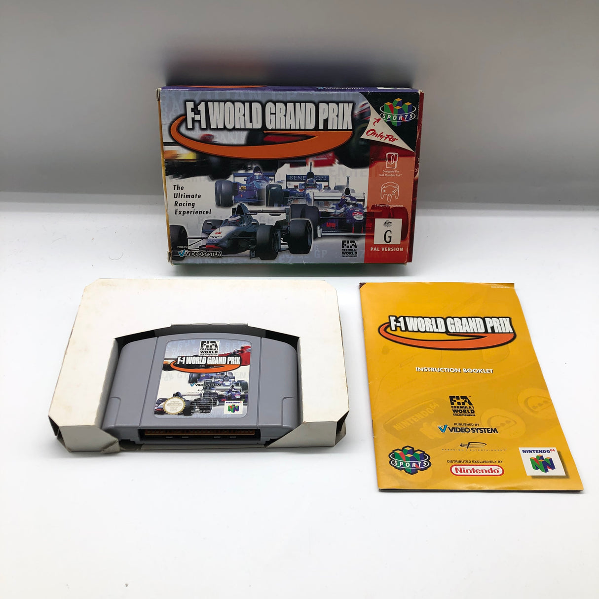 F-1 World Grand Prix Nintendo 64 N64 Game Boxed Complete PAL 25AU4