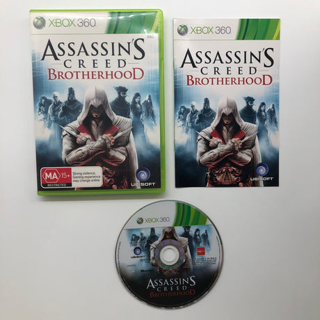 Assassins Creed Brotherhood Xbox 360 Game + Manual PAL 28A4 - Trippy Trades 